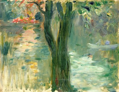 Sunset over the Lake, Bois de Boulogne, 1894 by Berthe Morisot
